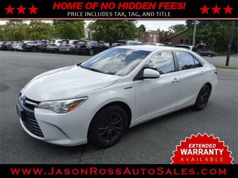 2016 Toyota Camry Hybrid for sale at Jason Ross Auto Sales in Burlington NC
