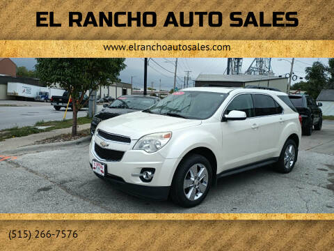 2012 Chevrolet Equinox for sale at El Rancho Auto Sales in Des Moines IA