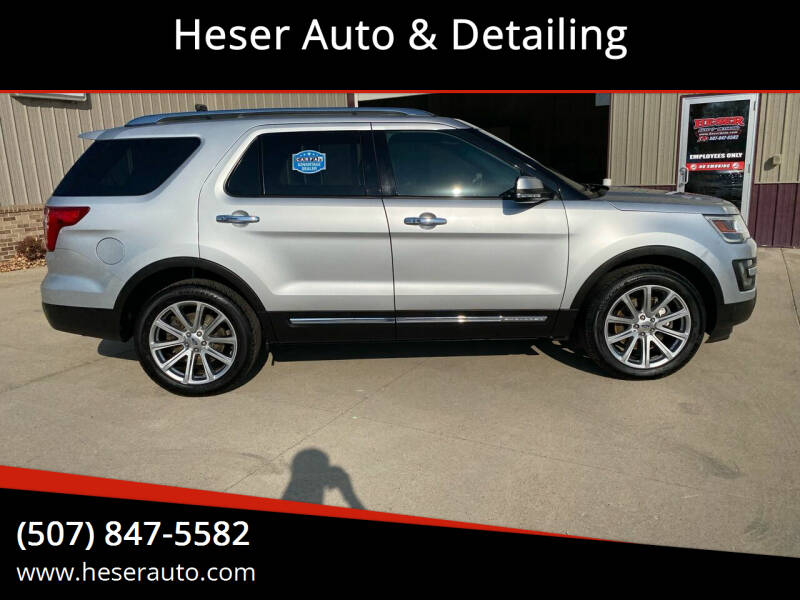 2016 Ford Explorer for sale at Heser Auto & Detailing in Jackson MN