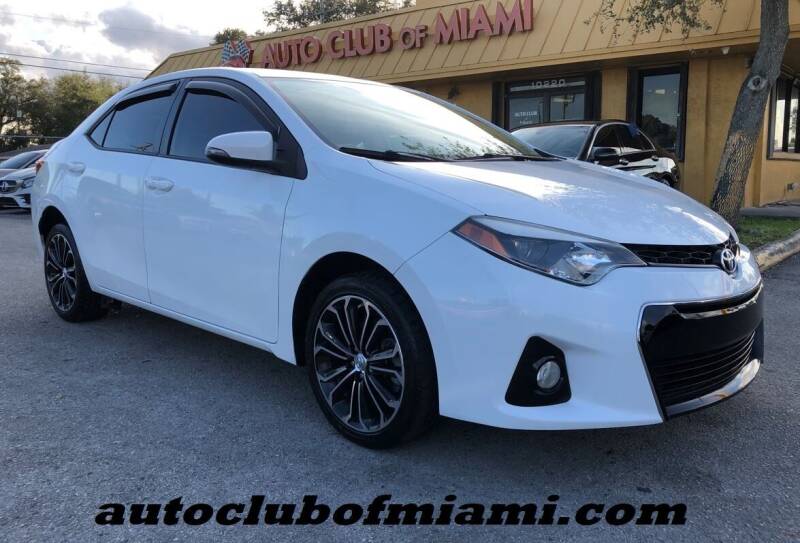 2015 Toyota Corolla for sale at AUTO CLUB OF MIAMI, INC in Miami FL