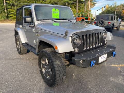 2016 Jeep Wrangler for sale at Route 4 Motors INC in Epsom NH