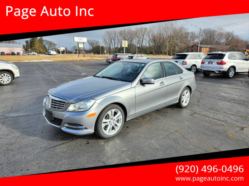 2014 Mercedes-Benz C-Class for sale at Page Auto Inc in Green Bay WI