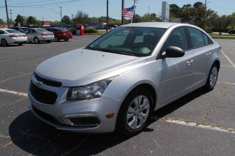 2015 Chevrolet Cruze for sale at Drive Now Auto Sales in Norfolk VA