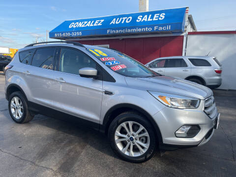 2018 Ford Escape for sale at Gonzalez Auto Sales in Joliet IL