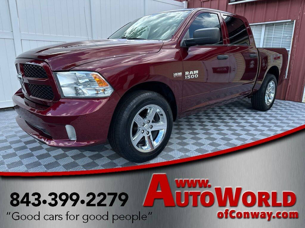 Delmonico Red Pearlcoat 2016 Ram 1500 Express 4x2 Express 4dr Crew Cab 5.5 ft. SB Pickup 1