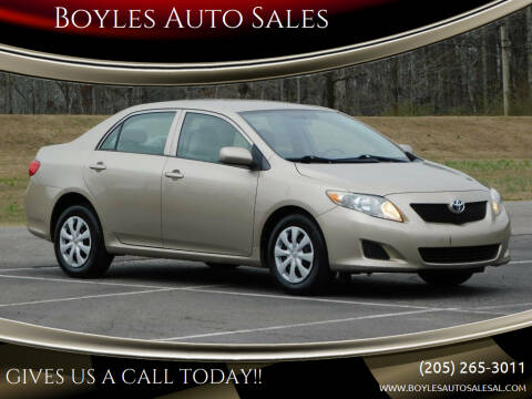 2009 Toyota Corolla for sale at Boyles Auto Sales in Jasper AL