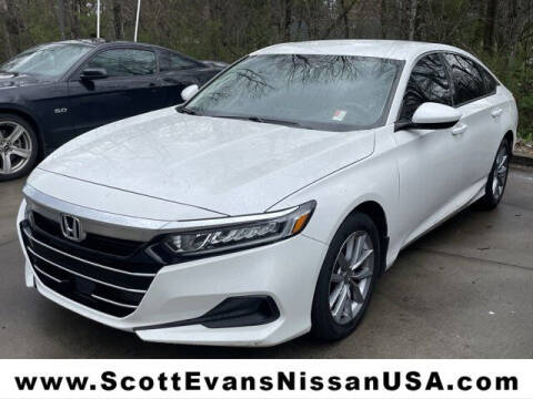 2021 Honda Accord for sale at Scott Evans Nissan in Carrollton GA