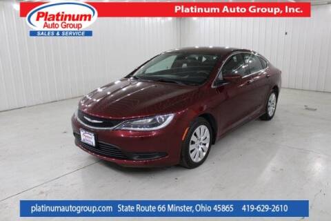 2016 Chrysler 200 for sale at Platinum Auto Group Inc. in Minster OH