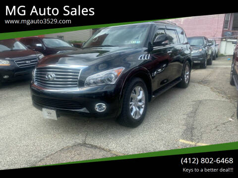 2013 Infiniti QX56 for sale at MG Auto Sales in Pittsburgh PA