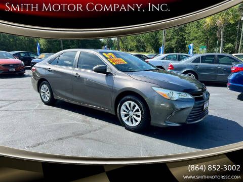 2017 Toyota Camry for sale at Smith Motor Company, Inc. in Mc Cormick SC