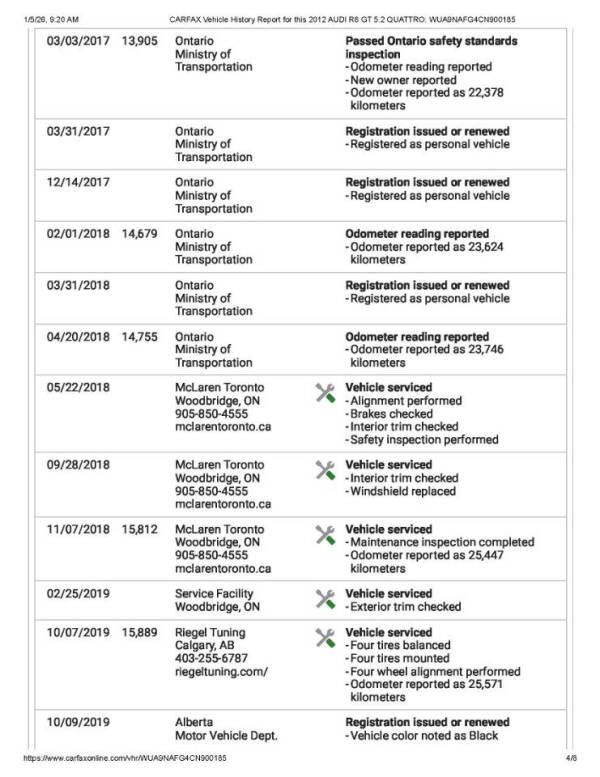 2012 Audi R8 GT 5.2 quattro