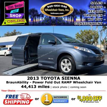 2013 Toyota Sienna for sale at Wheelchair Vans Inc in Laguna Hills CA