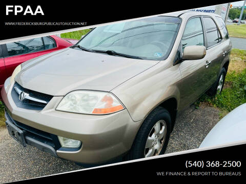 2003 Acura MDX for sale at FPAA in Fredericksburg VA