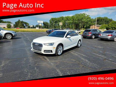 2017 Audi A4 for sale at Page Auto Inc in Green Bay WI
