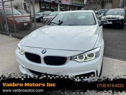 2014 BMW 4 Series for sale at Vanbro Motors Inc in Staten Island NY