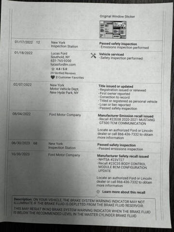 2021 Ford Mustang Shelby GT500