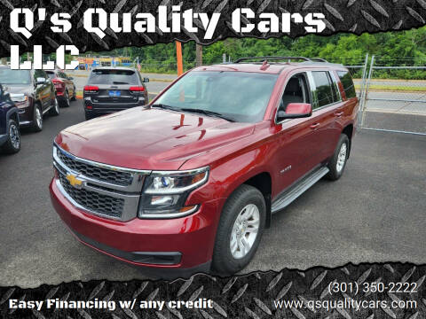 2016 Chevrolet Tahoe for sale at Q's Quality Cars LLC in Capitol Heights MD