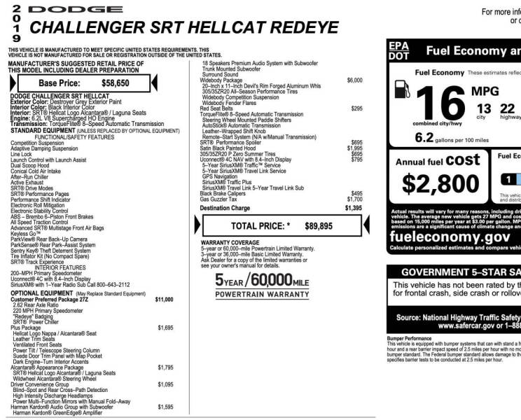 2019 Dodge Challenger