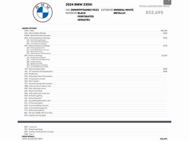 2024 BMW 3 Series 330i xDrive