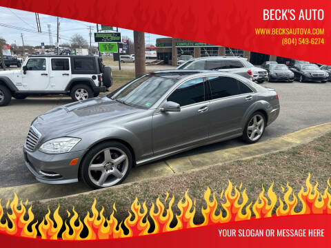 2010 Mercedes-Benz S-Class for sale at Beck's Auto in Chesterfield VA