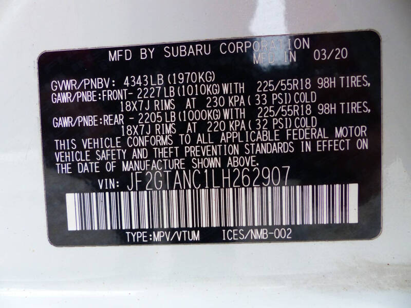 2020 Subaru Crosstrek Limited