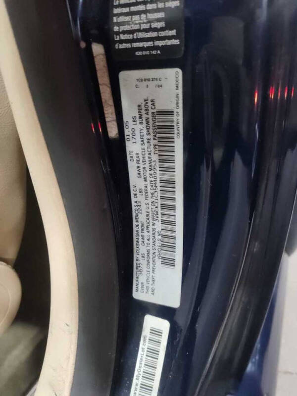 2005 Volkswagen New Beetle GLS