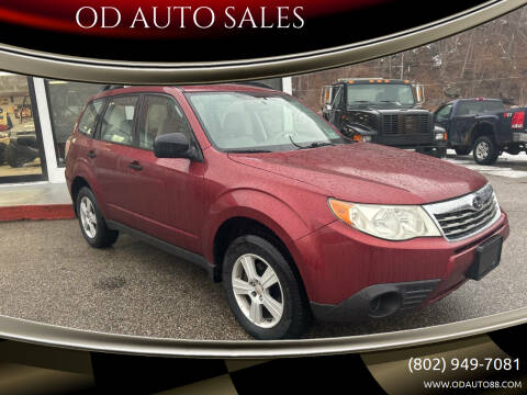 2010 Subaru Forester for sale at OD AUTO SALES in Pownal VT