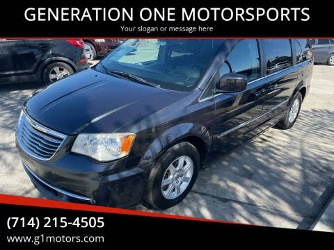 2013 Chrysler Town and Country for sale at GENERATION ONE MOTORSPORTS in La Habra CA