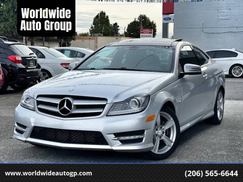 2012 Mercedes-Benz C-Class for sale at Worldwide Auto Group in Auburn WA