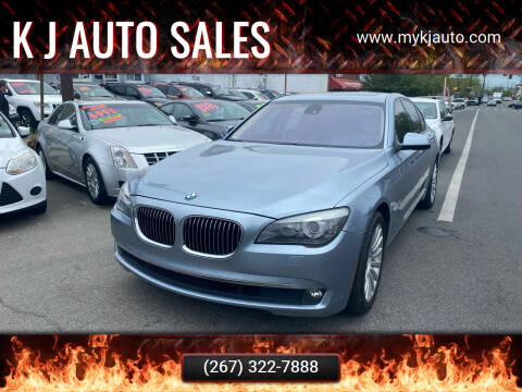 2012 BMW 7 Series for sale at K J AUTO SALES in Philadelphia PA