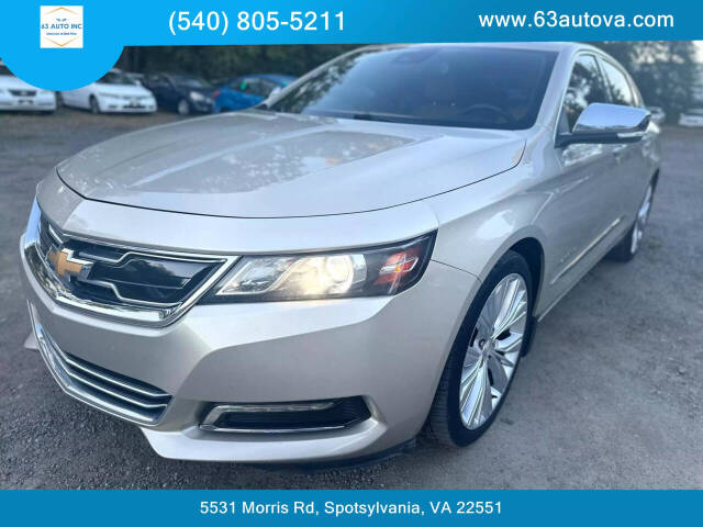 2015 Chevrolet Impala for sale at 63 Auto Inc in Spotsylvania, VA