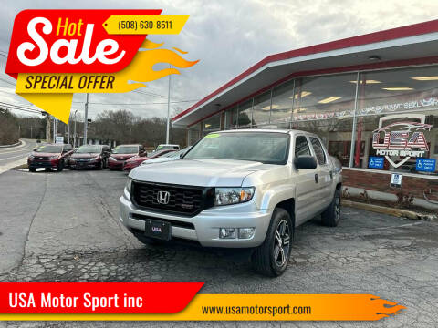 2012 Honda Ridgeline for sale at USA Motor Sport inc in Marlborough MA