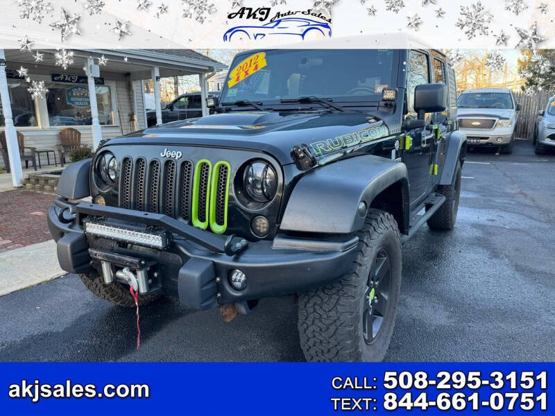 2012 Jeep Wrangler Unlimited for sale at AKJ Auto Sales in West Wareham MA