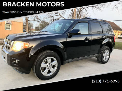2012 Ford Escape for sale at BRACKEN MOTORS in San Antonio TX