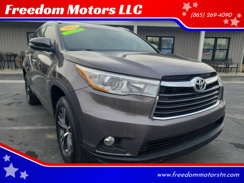 2016 Toyota Highlander for sale at Freedom Motors LLC in Knoxville TN