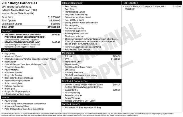 2007 Dodge Caliber SXT