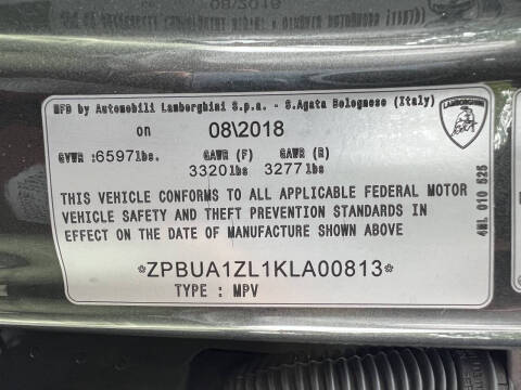 2019 Lamborghini Urus
