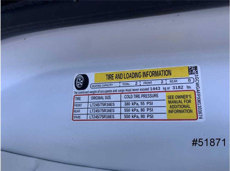 2021 Chevrolet Express 2500