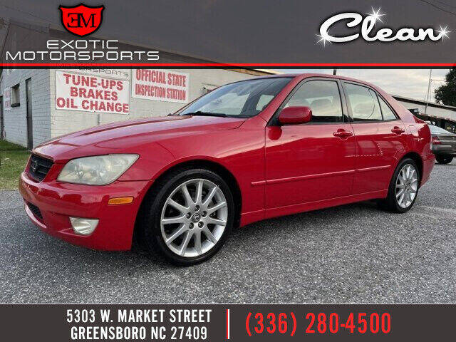 2002 Lexus IS 300 for sale at Exotic Motorsports in Greensboro NC