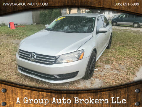 2015 Volkswagen Passat for sale at A Group Auto Brokers LLc in Opa-Locka FL
