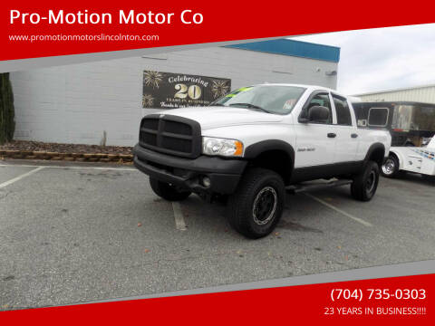 2005 Dodge Ram 1500 for sale at Pro-Motion Motor Co in Lincolnton NC
