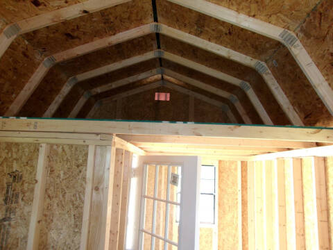 10 x 20 lofted barn w/side porch pkg