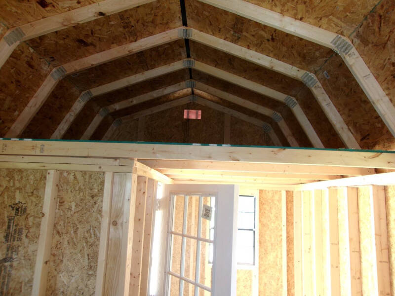 10 x 20 lofted barn w/side porch pkg
