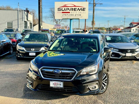 2018 Subaru Legacy for sale at Supreme Auto Sales in Chesapeake VA
