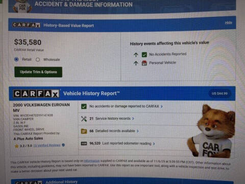 2000 Volkswagen EuroVan MV