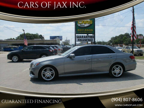 2014 Mercedes-Benz E-Class for sale at CARS OF JAX INC. in Jacksonville FL