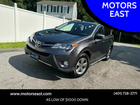 2015 Toyota RAV4 for sale at MOTORS EAST in Cumberland RI