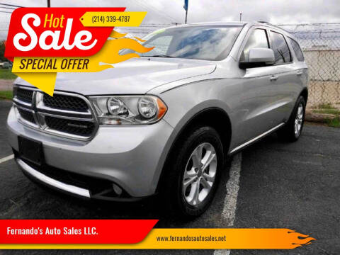 2011 Dodge Durango for sale at Fernando's Auto Sales LLC. in Dallas TX