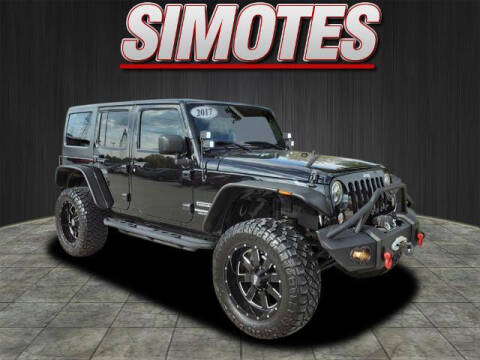 2017 Jeep Wrangler Unlimited for sale at SIMOTES MOTORS in Minooka IL