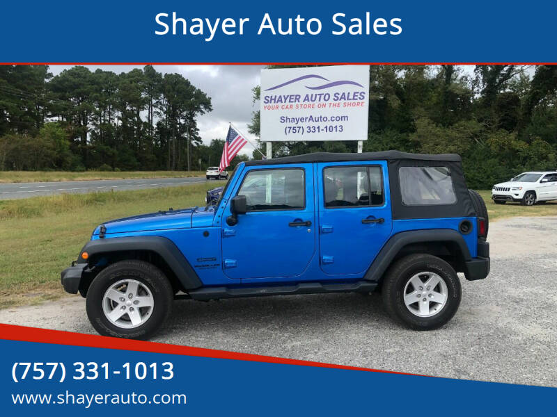 2015 Jeep Wrangler Unlimited for sale at Shayer Auto Sales in Cape Charles VA